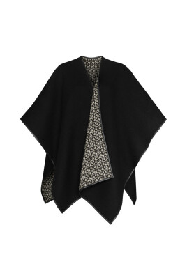 black-gancini-wool-cape-with-leather-trim