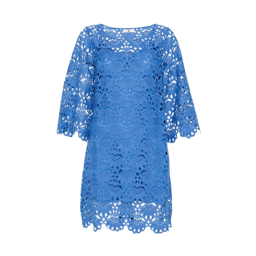 Twinset Women's Blue Short Dresses, S, Ub Dresses