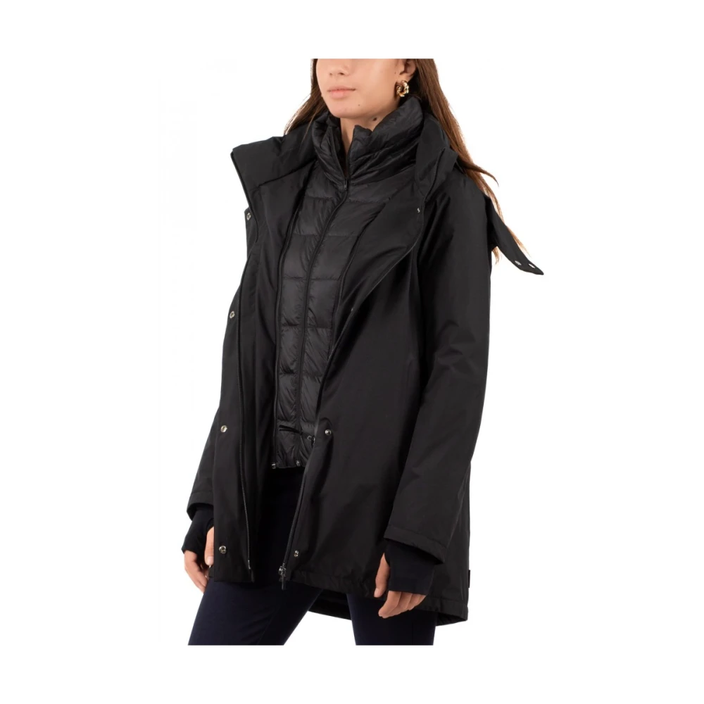Herno Dames Parka Jas Black Dames