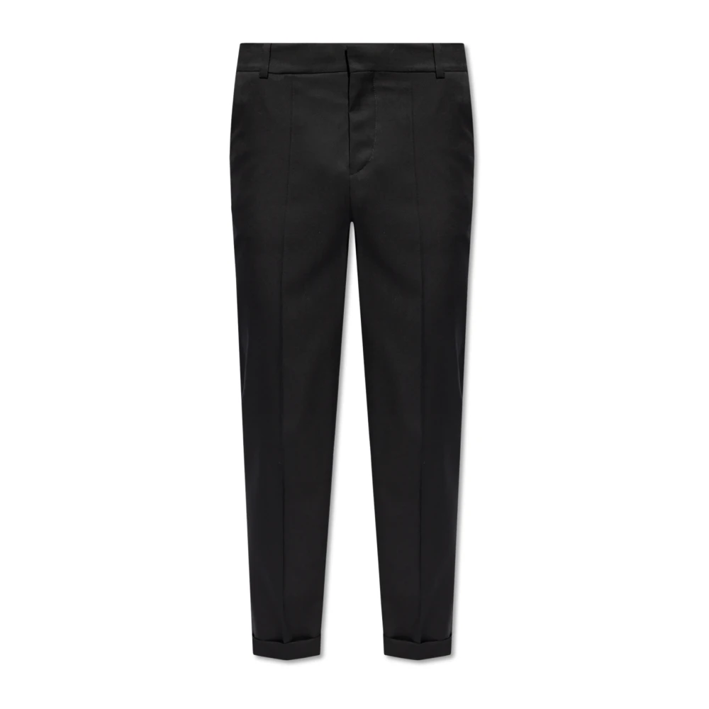 Balmain Wollen broek Black Heren