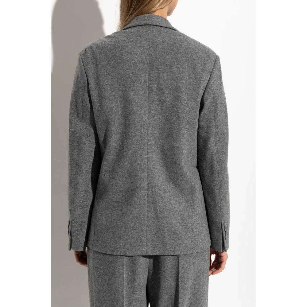 Officine Générale Double-breasted blazer Gray Dames