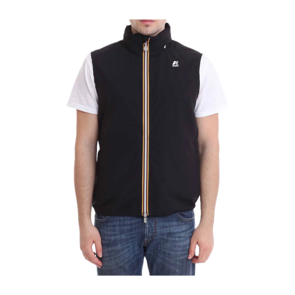 K-way Polyester jassen en blazers Black Heren