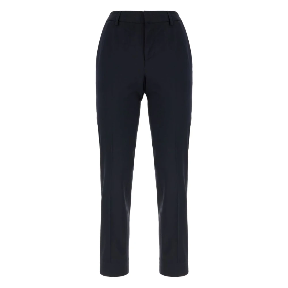 Pt Torino Women's Blue Slim-Fit Trousers