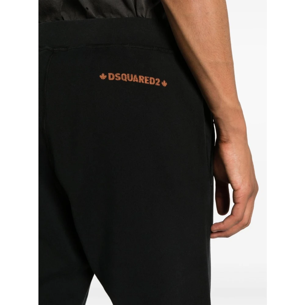 Dsquared2 Zwarte Relax Dan Broek Black Heren