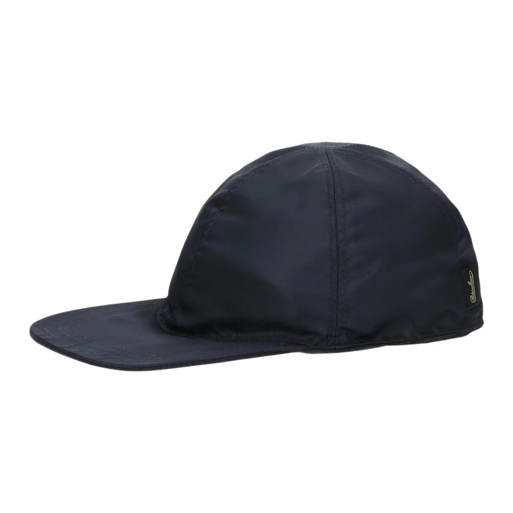 Borsalino Omkeerbare Cashmere Baseballpet Blue Unisex