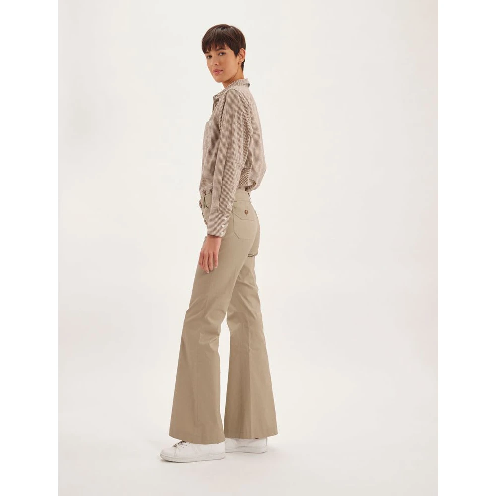 Ines De La Fressange Paris Charlotte lichte beige broek Beige Dames