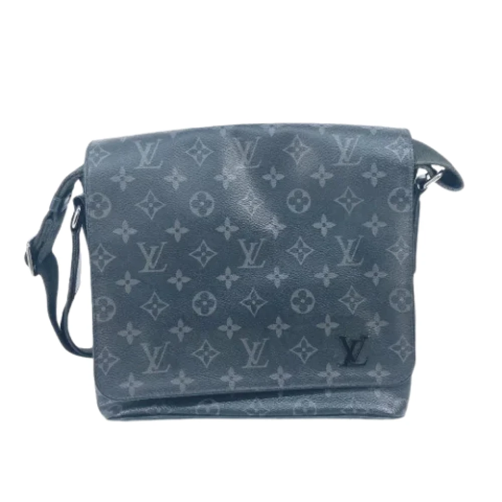 Louis Vuitton Vintage Pre-owned Cotton louis-vuitton-bags Gray Dames