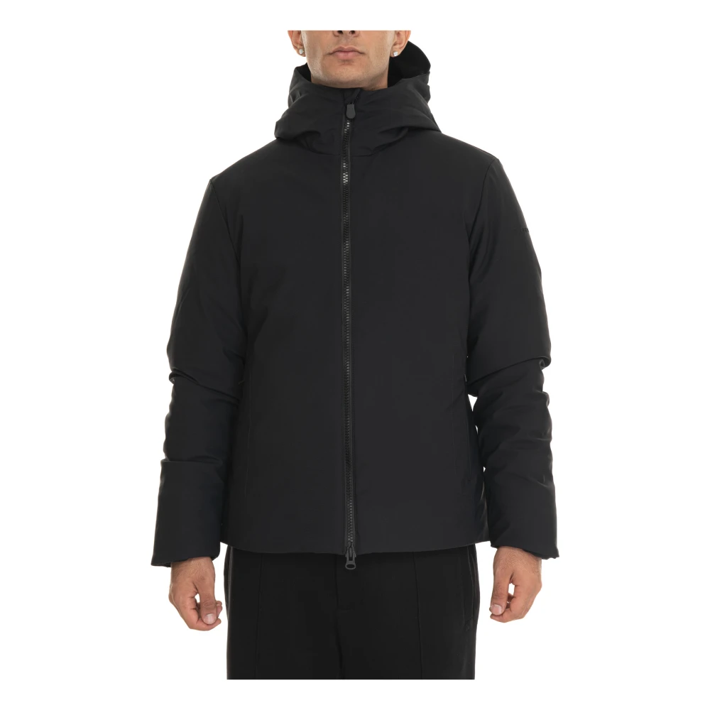 Save The Duck Hooded Sabal Jacket met Ritssluiting Black Heren