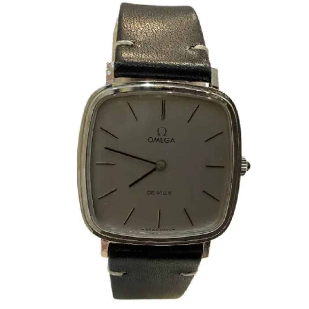 Omega Vintage Pre-owned Glas klockor Gray, Unisex