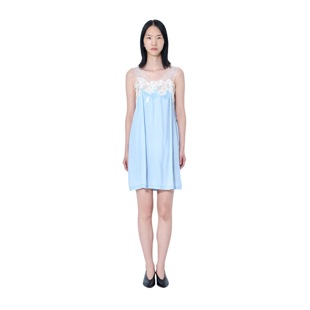 Maison Margiela Blue Taped Slip Dress - Female - Short Dresses - Xs - Dresses