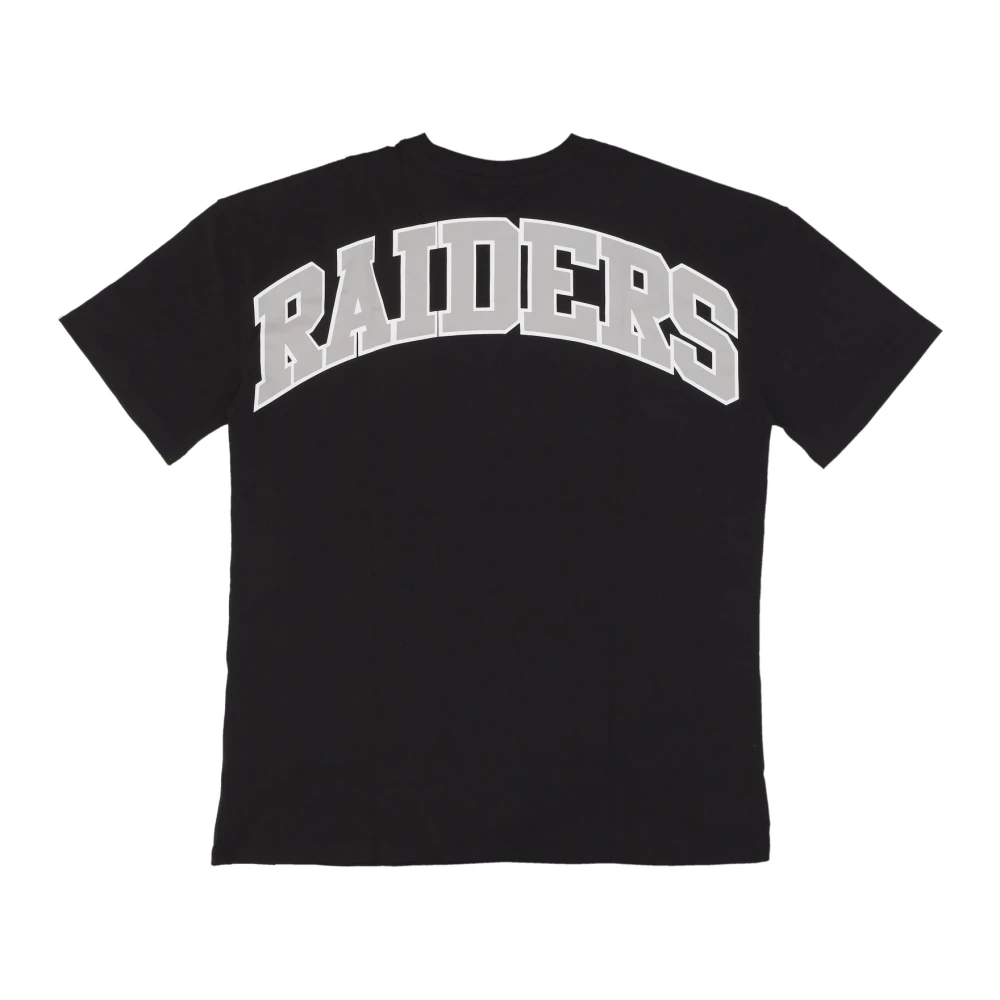 new era Lasrai Raiders Oversize Tee Zwart Wit Black Heren