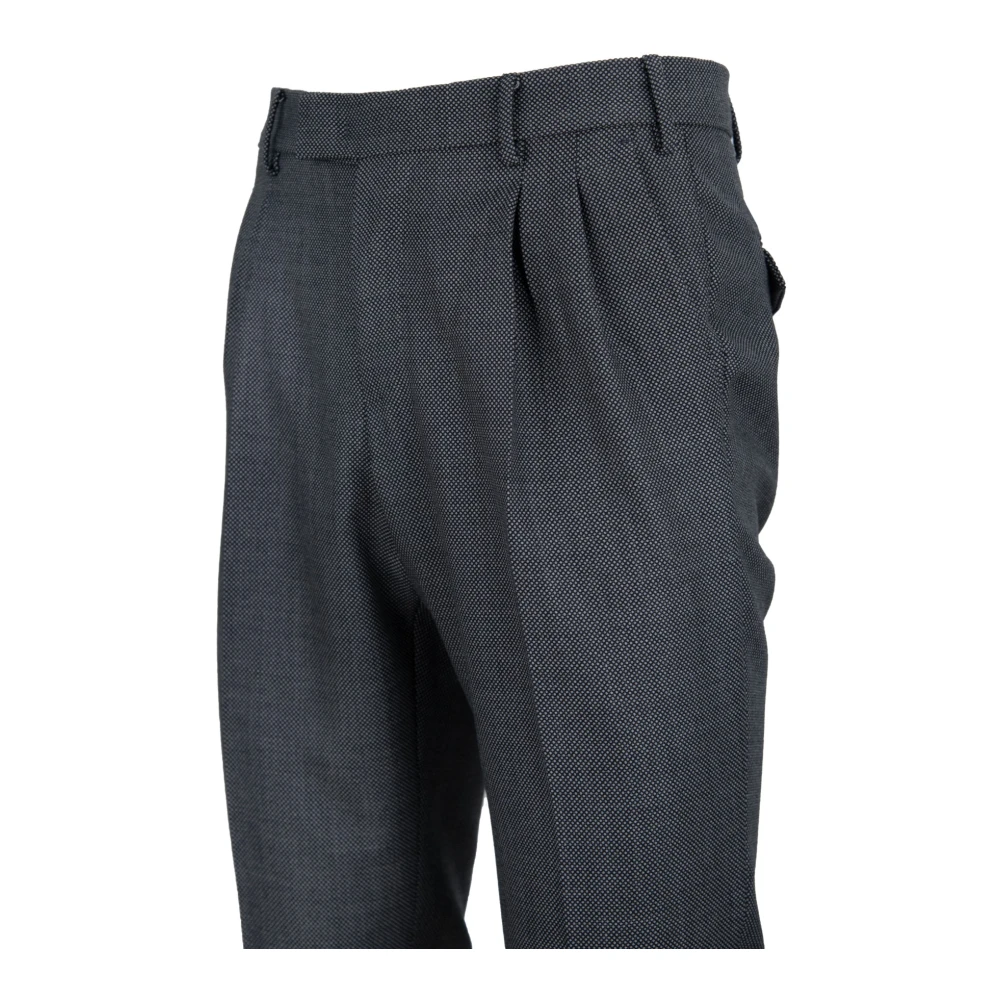PT Torino Heren wollen broek met knoop rits haak Gray Heren