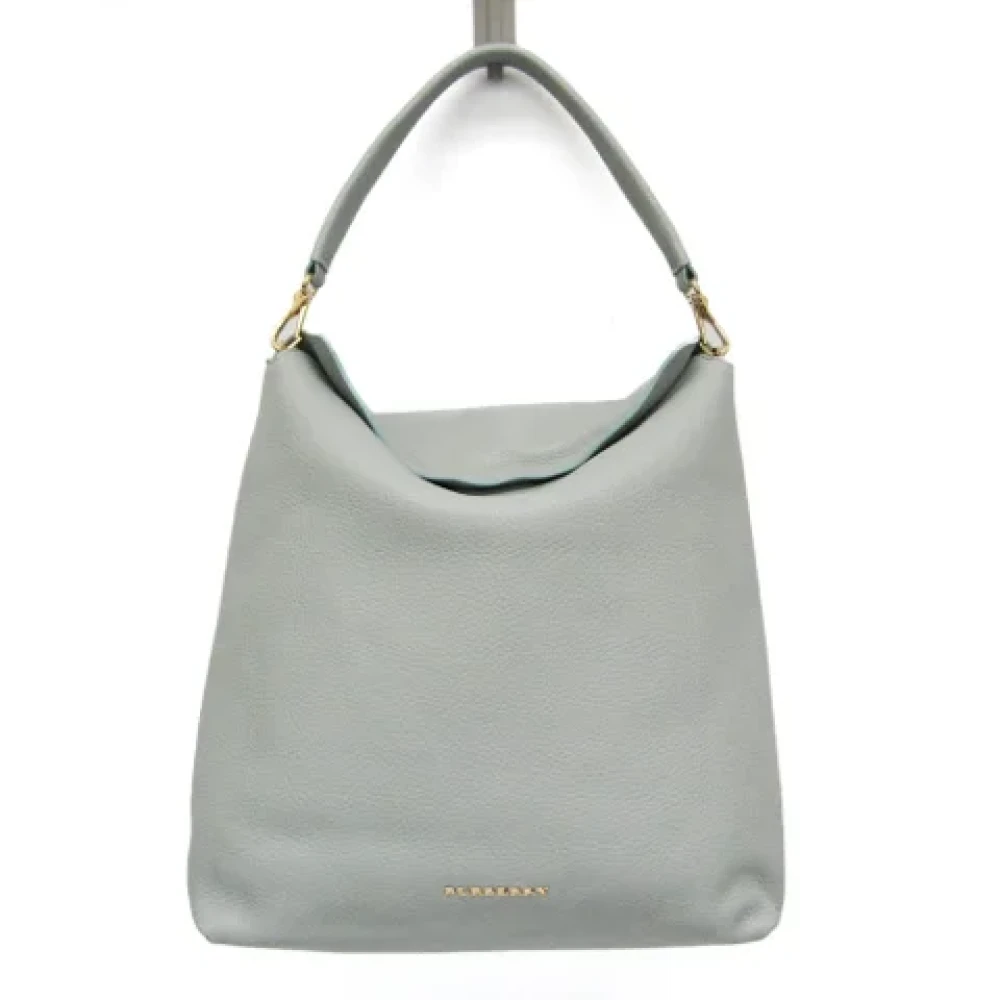 Burberry Vintage Pre-owned Leather shoulder-bags Blue Dames