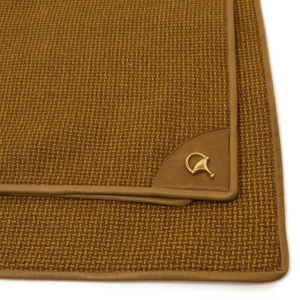 Gucci Vintage Pre-owned Canvas scarves Brown Dames