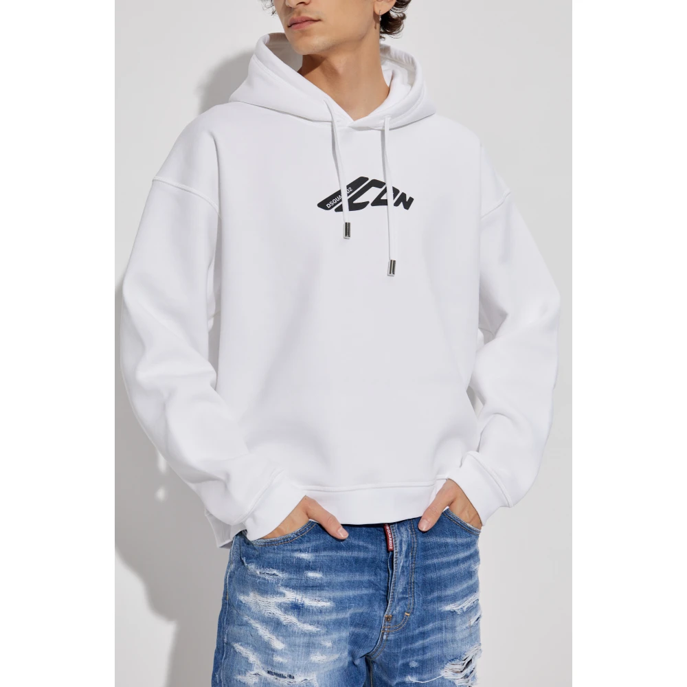 Dsquared2 Hoodie White Heren