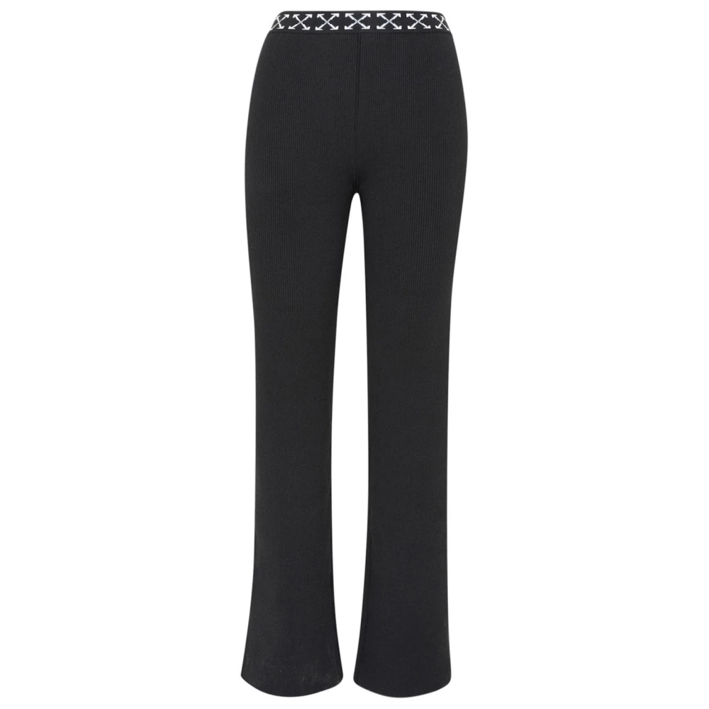 Off White Rechte broek Black Dames