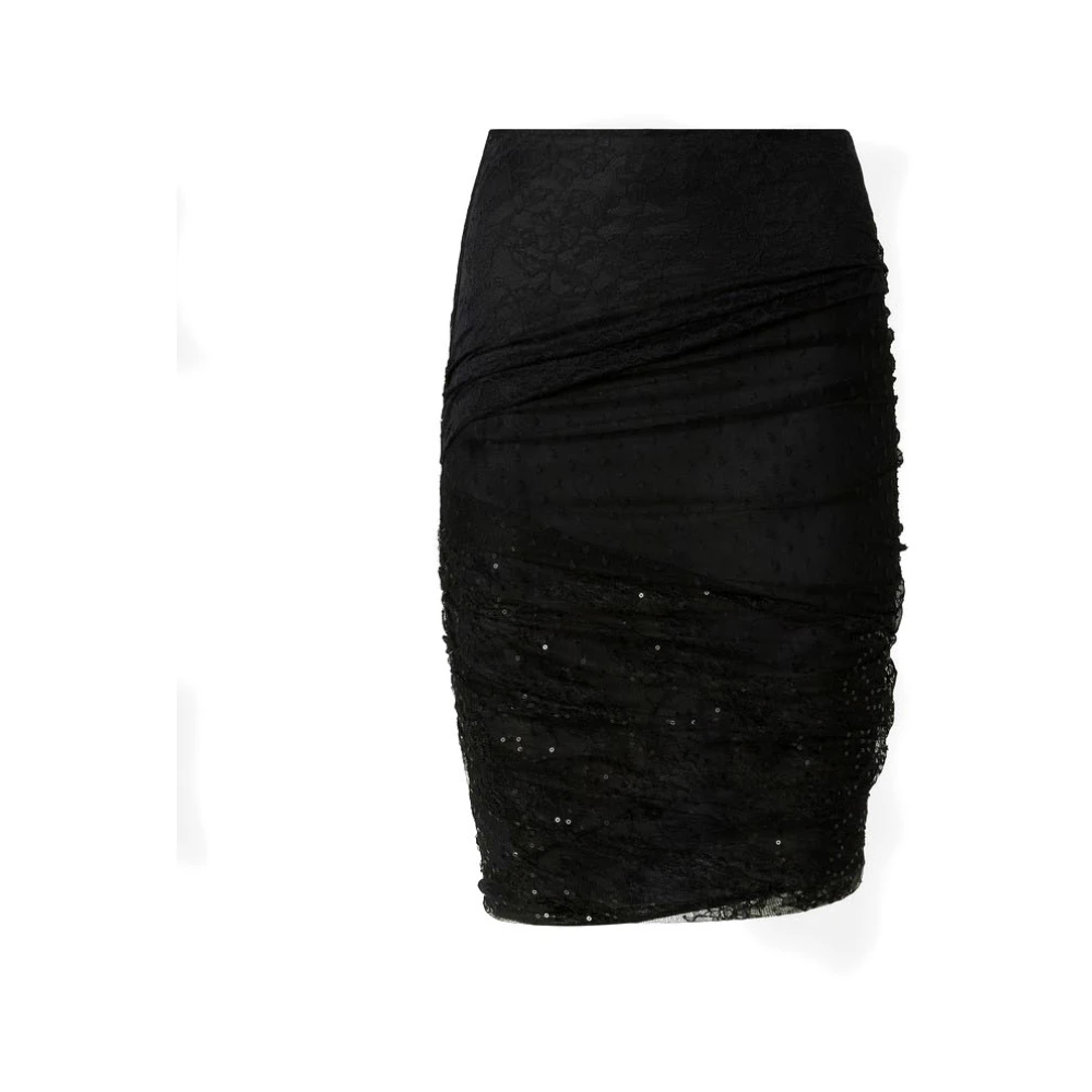 Pinko Women's Black Short Skirts, M, Birilli Skirt