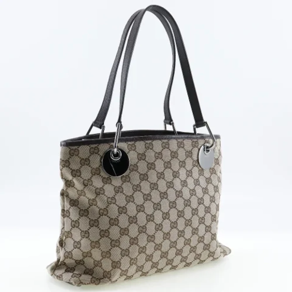 Gucci Vintage Pre-owned Canvas handbags Brown Dames