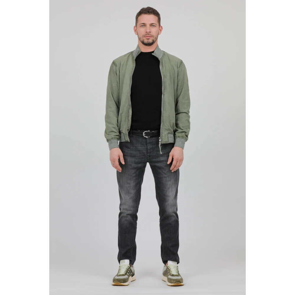 The Jack Leathers Leather Jackets Green Heren