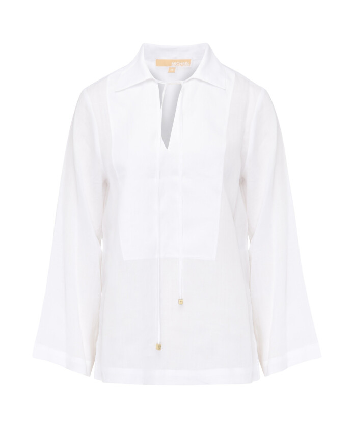 haut-en-lin-blanc-col-en-v