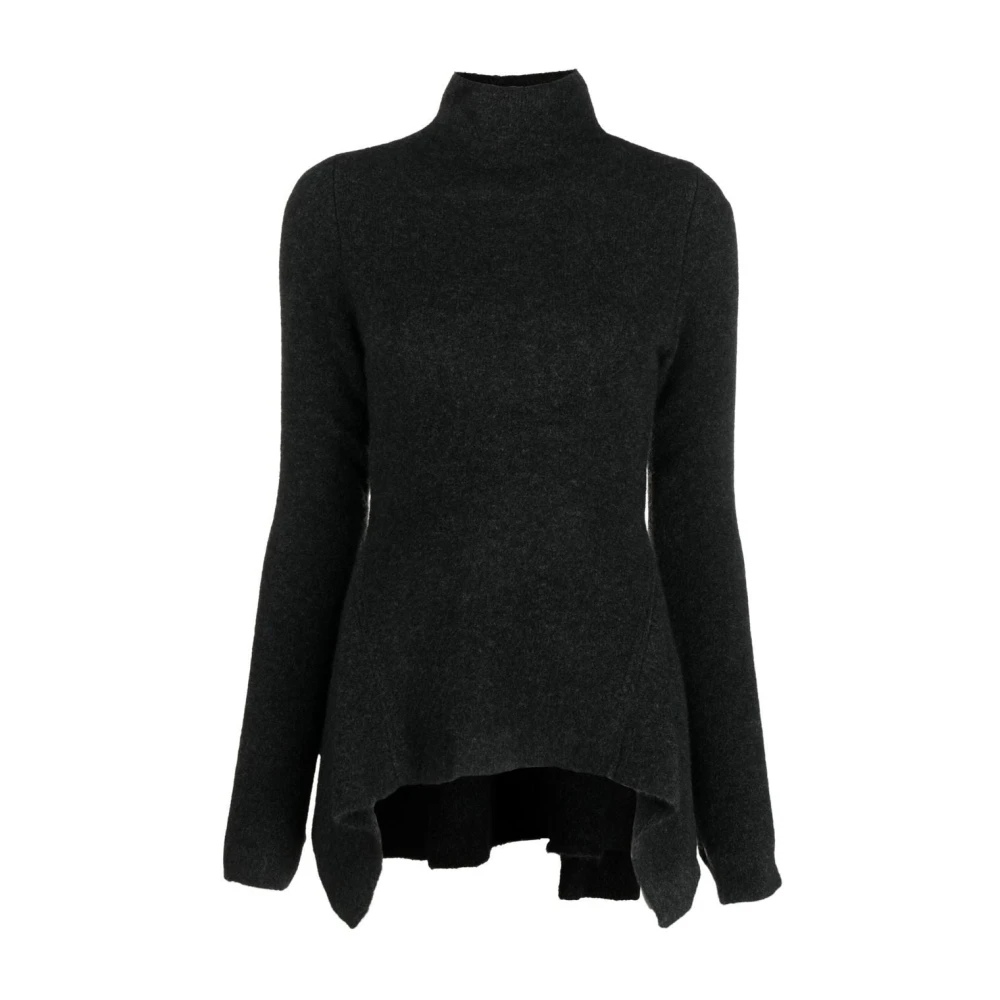 Proenza Schouler Grijze Coltrui Trui Wol Yakhaar Gray Dames