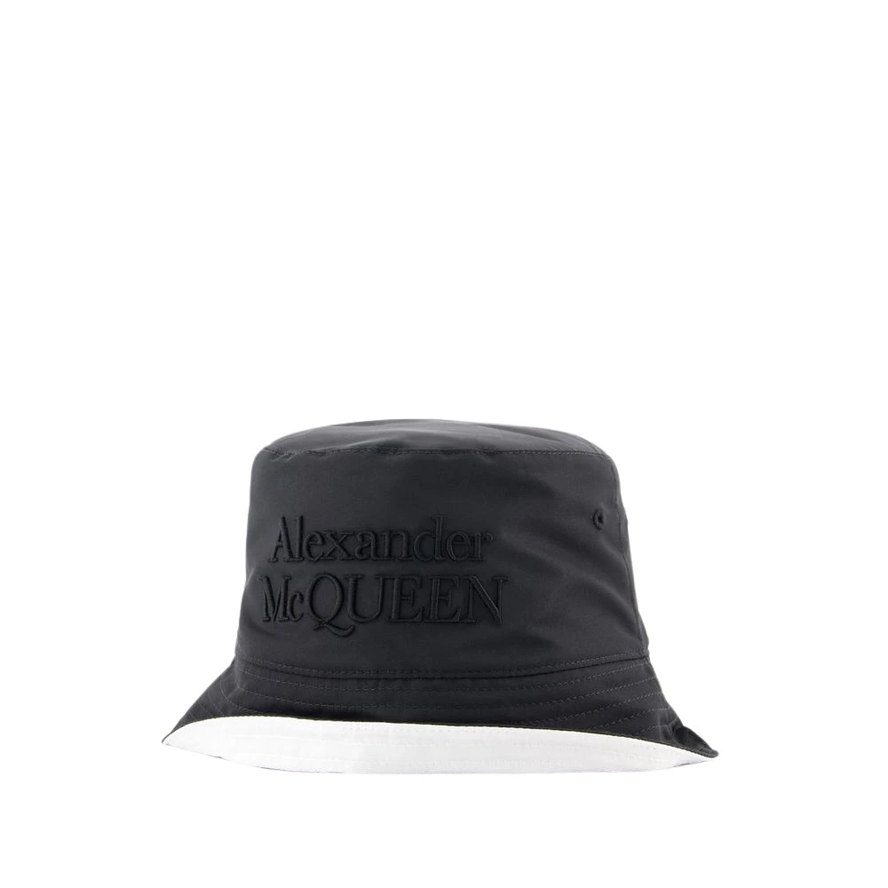 Alexander Mcqueen Men's Black Accessories, M, Low Rever Bucket Hat