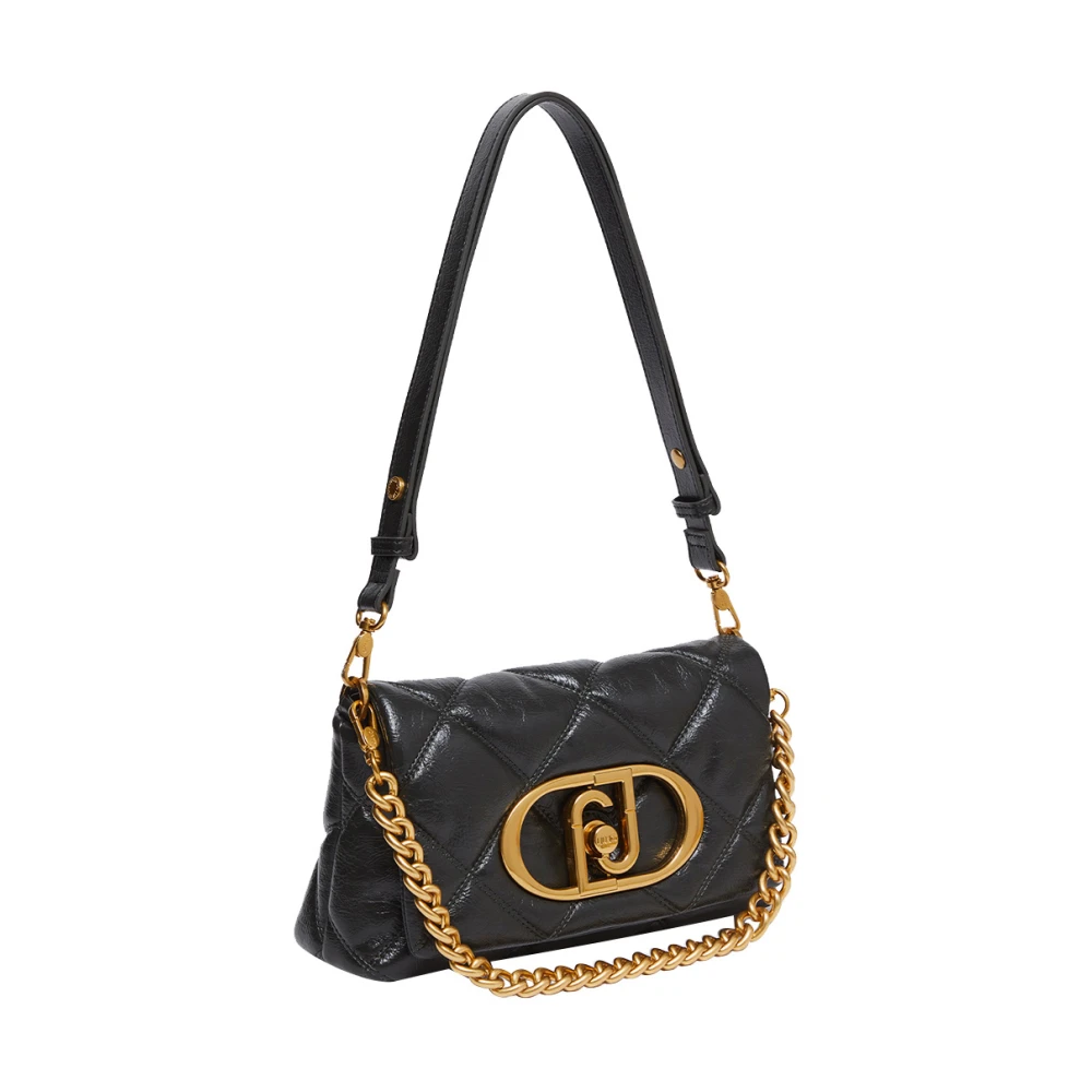 Liu Jo Groene Schoudertas Trendy Modern Ontwerp Black Dames