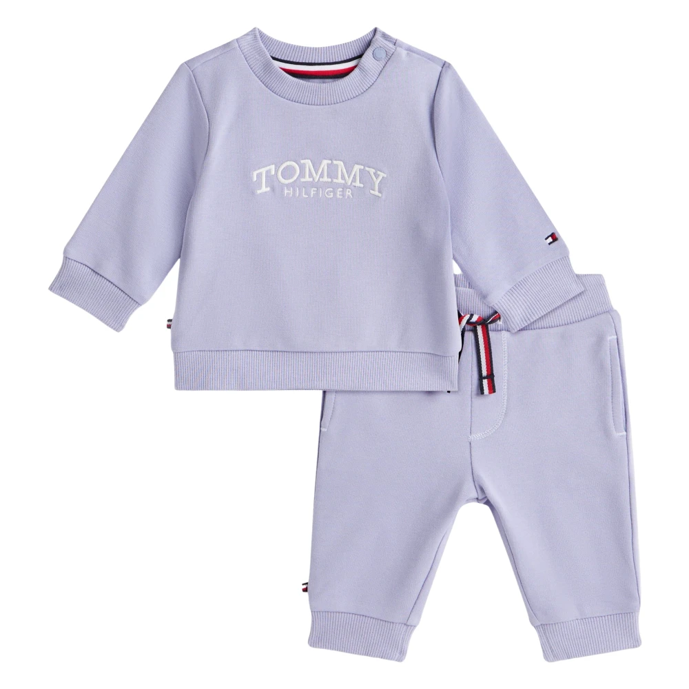 Tommy Hilfiger Girls Purple Monotype Tracksuit - Kids Sport Sets - 3 M - Kids
