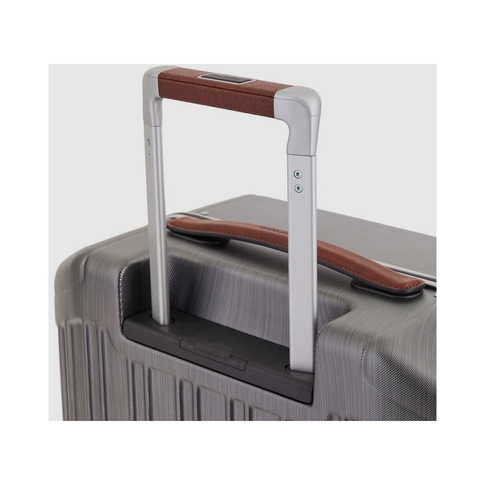 Piquadro Ultra Slim Cabin Trolley met 4 Wielen Gray Heren