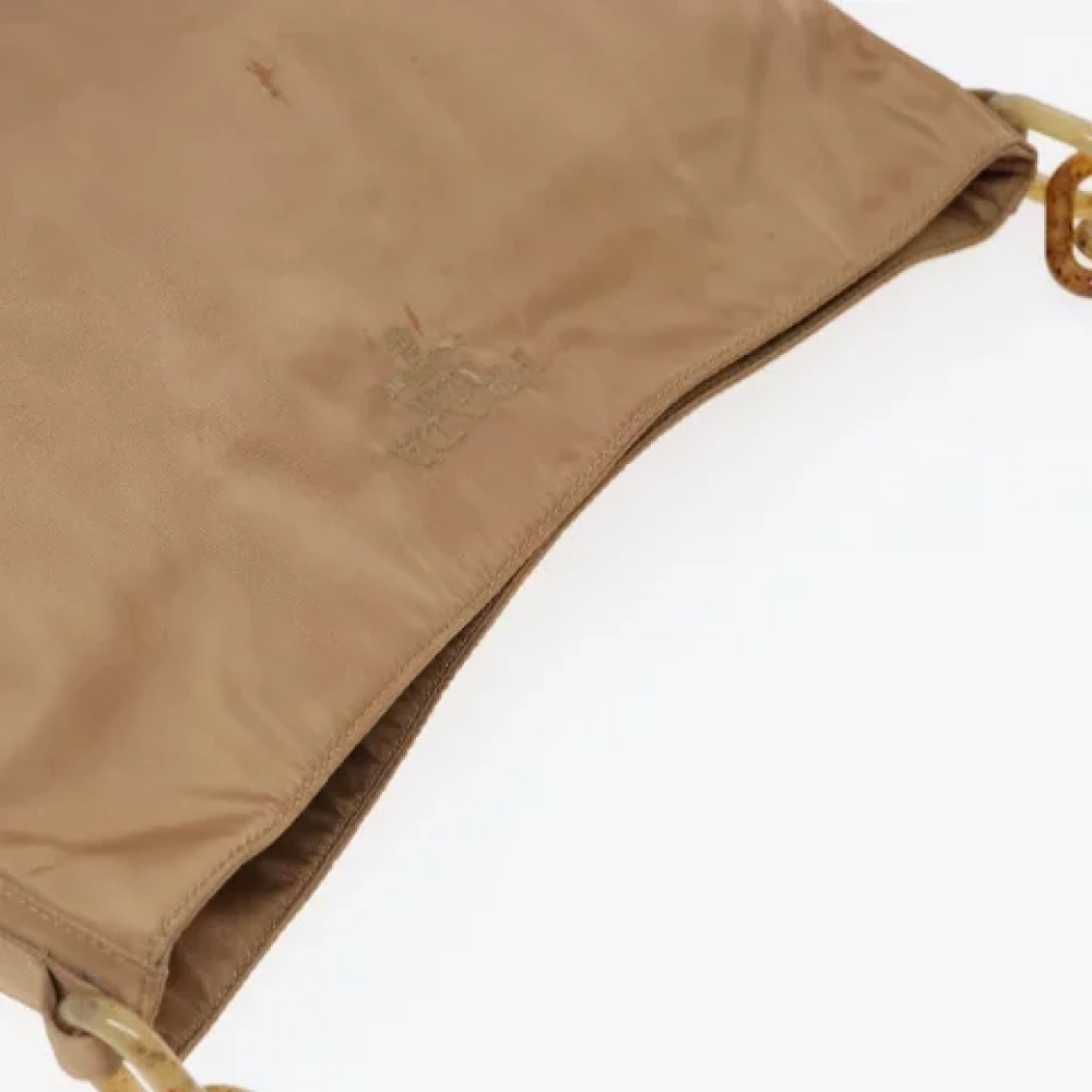 Prada Vintage Pre-owned Nylon prada-bags Brown Dames