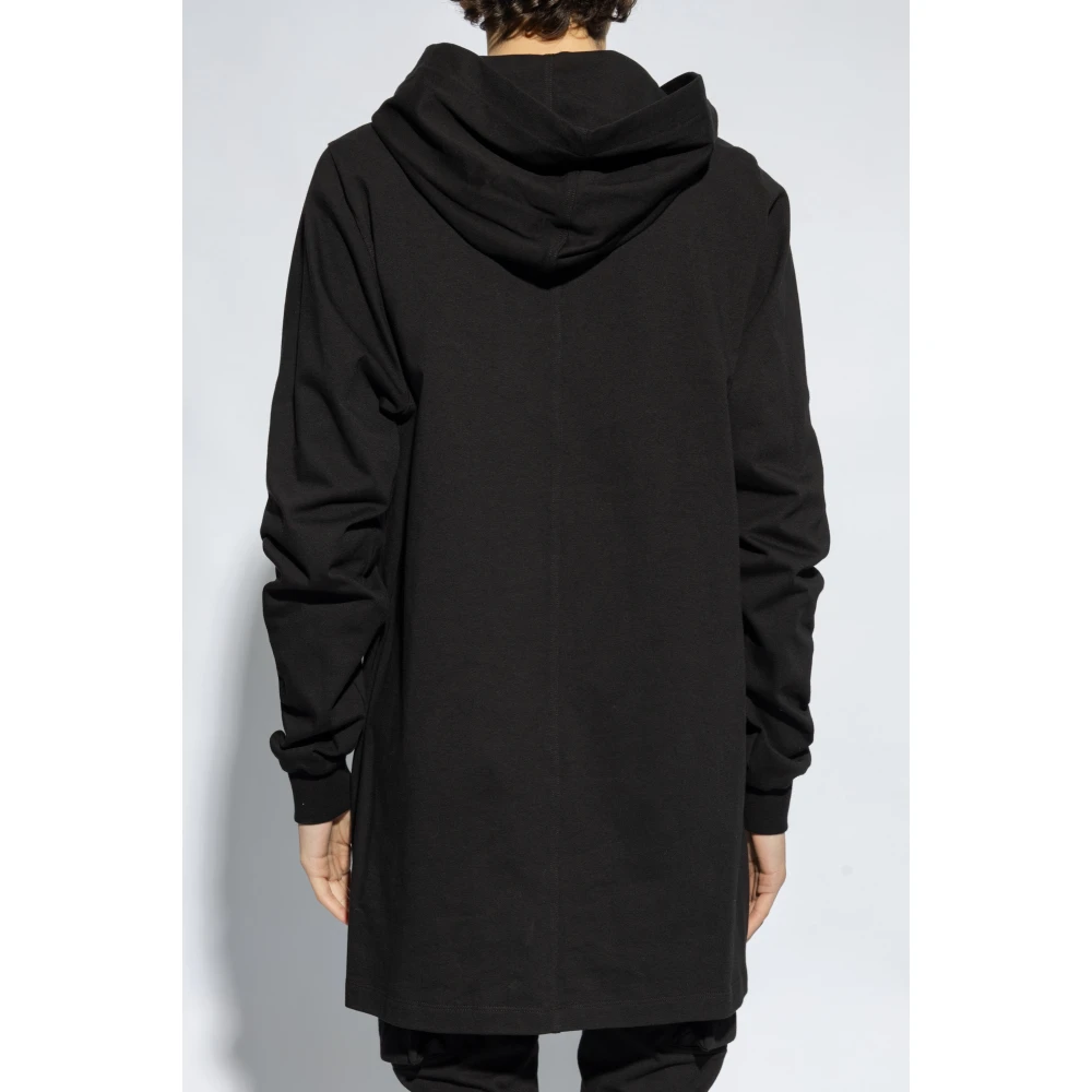 Rick Owens Katoenen hoodie Black Heren