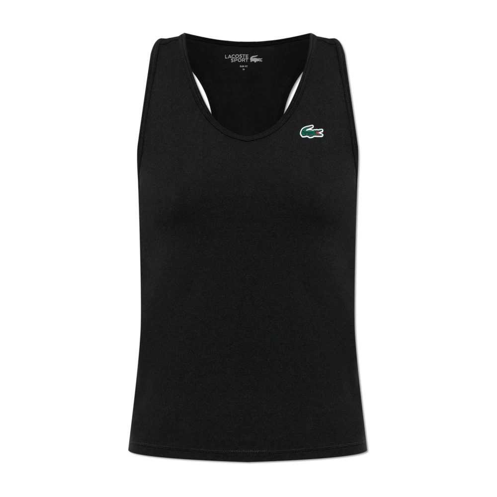 Lacoste Donna Nero Top, M, New,