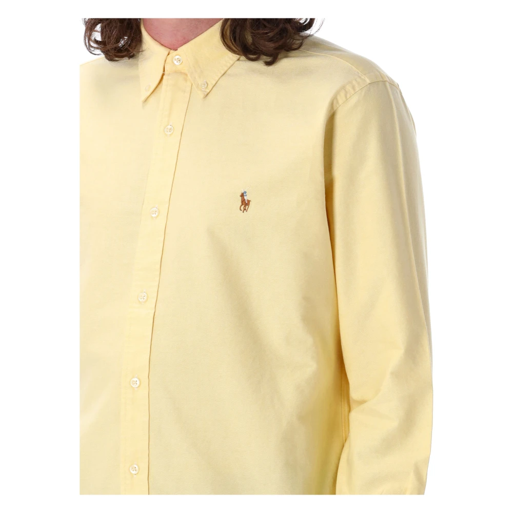Polo Ralph Lauren Klassiek Oxford Overhemd voor Mannen Yellow Heren