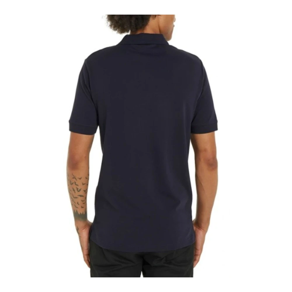 Calvin Klein Slim Fit Thermo Tech Pique Polo Blue Heren