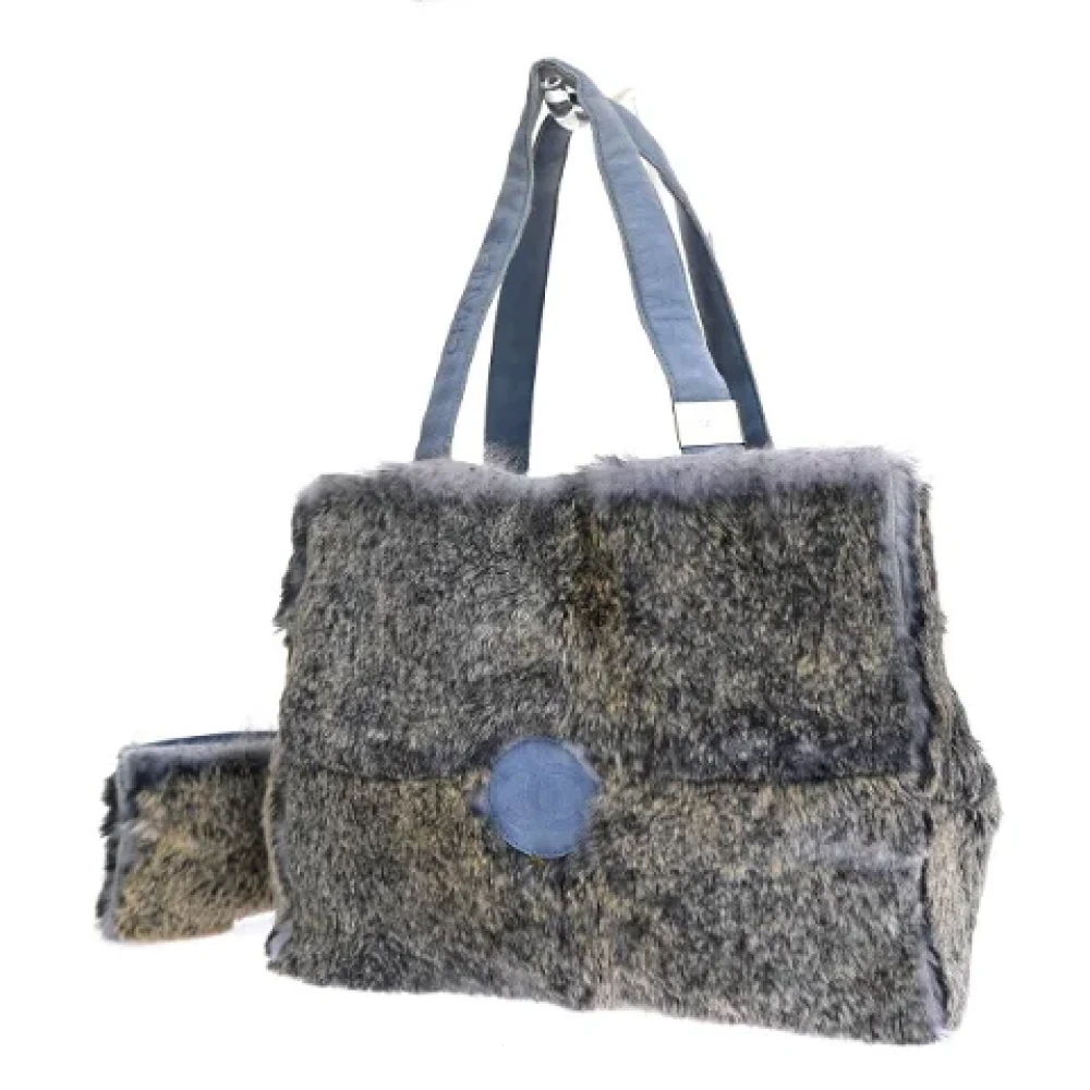 Chanel Vintage Pre-owned Fur chanel-bags Gray Dames