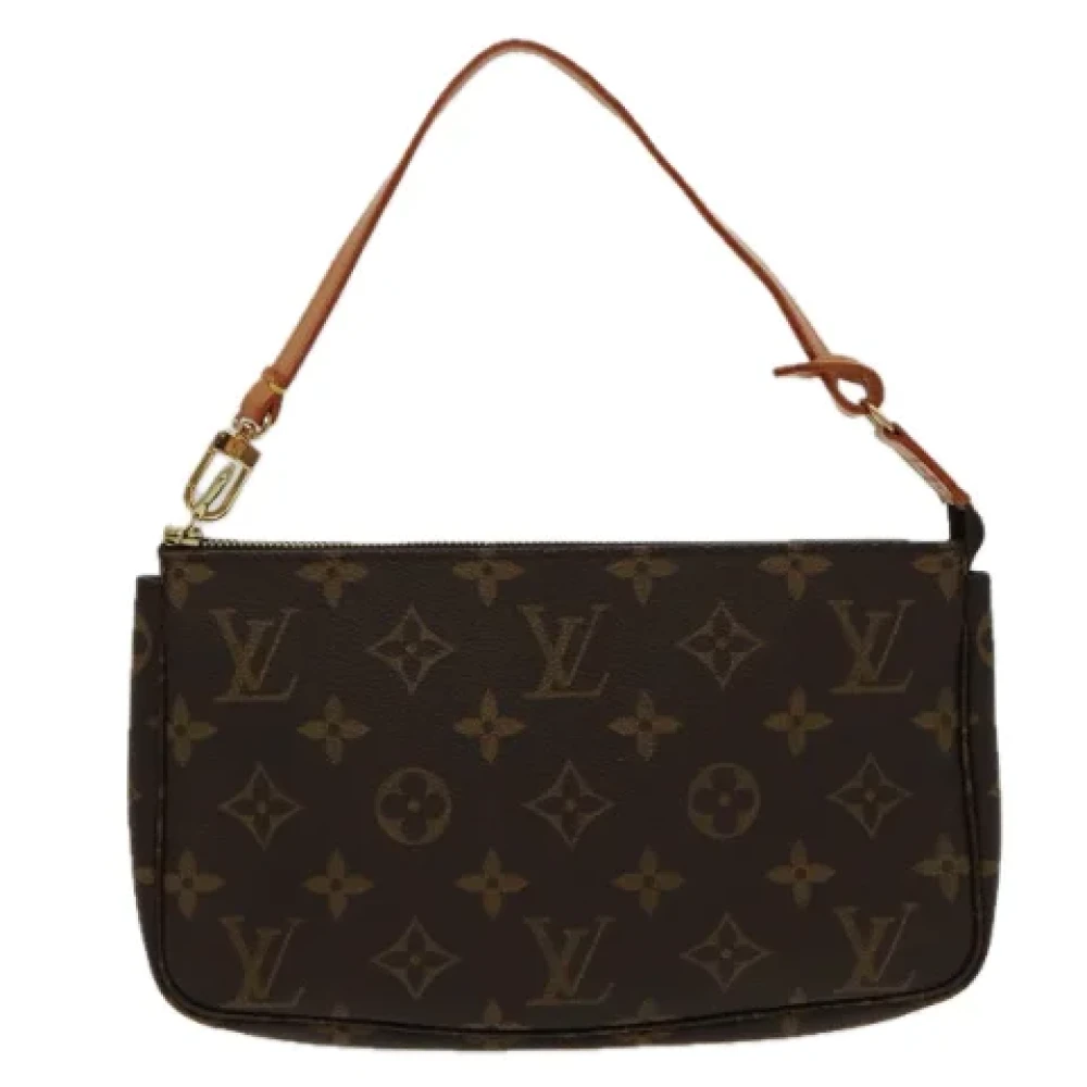 Louis Vuitton Vintage Pre-owned Canvas clutches Brown Dames