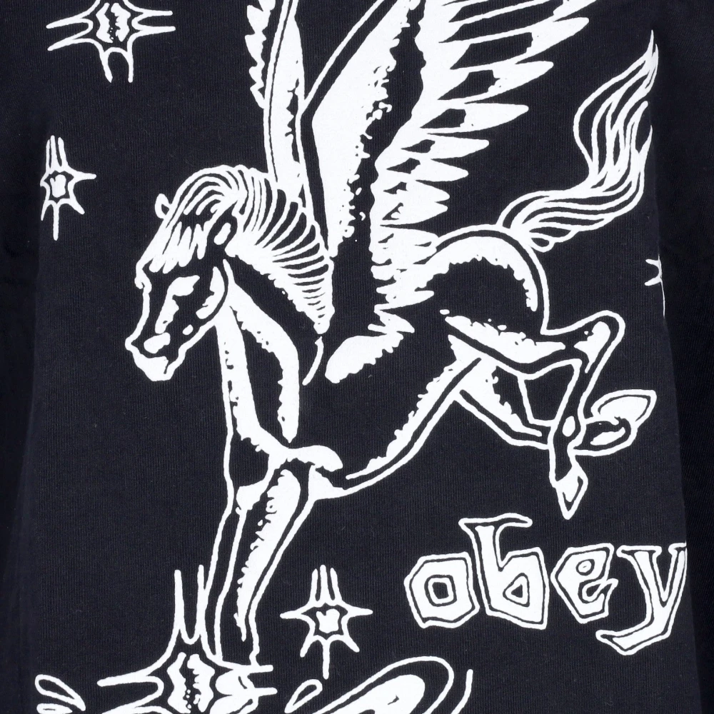 Obey Custom Box Longsleeve Tee Zwart Black Dames