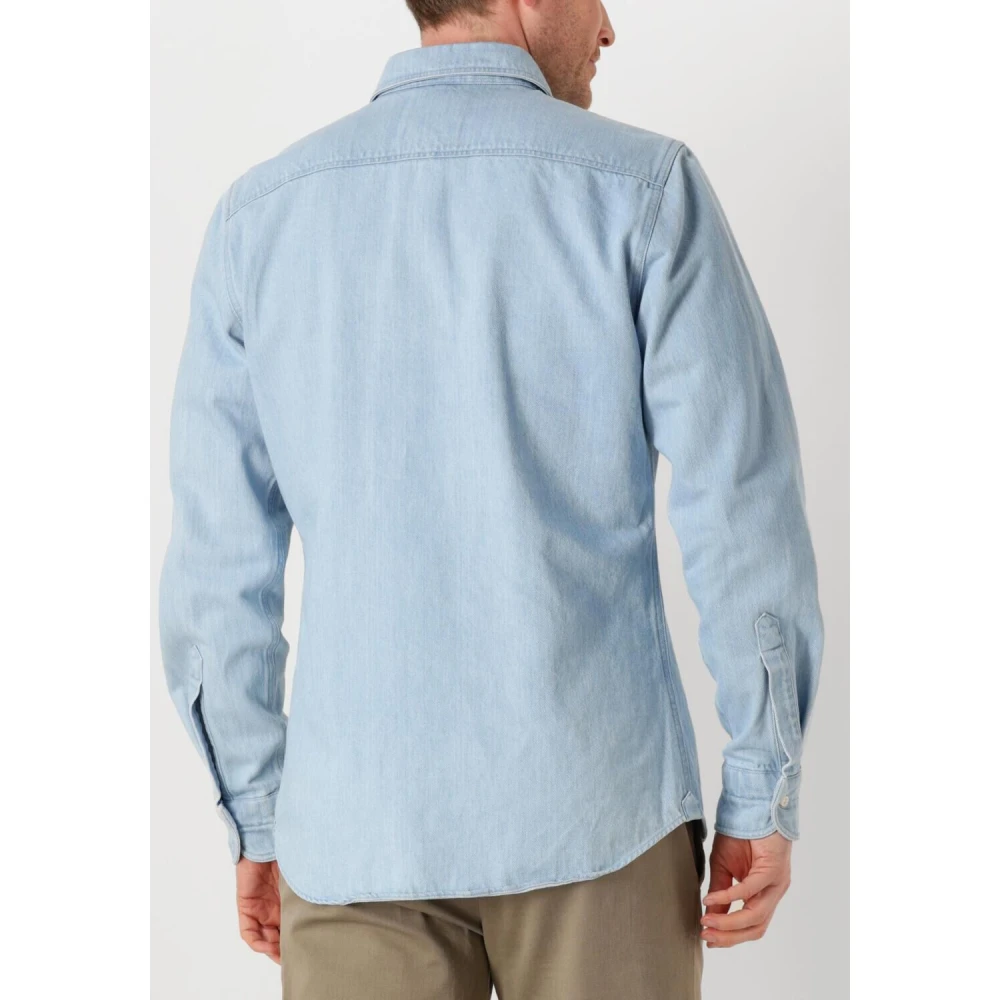 Profuomo Denim Light Overshirt Herenmode Blue Heren