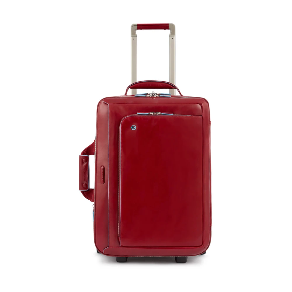 Piquadro Unisex Röd Cabin Suitcase With Garment Sleeve