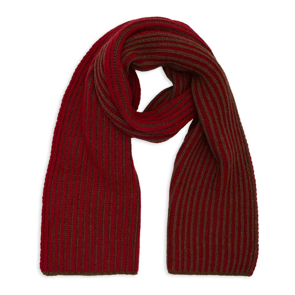 Gallo Rood Wol Kasjmier Sjaal Visser's Rib Multicolor Unisex