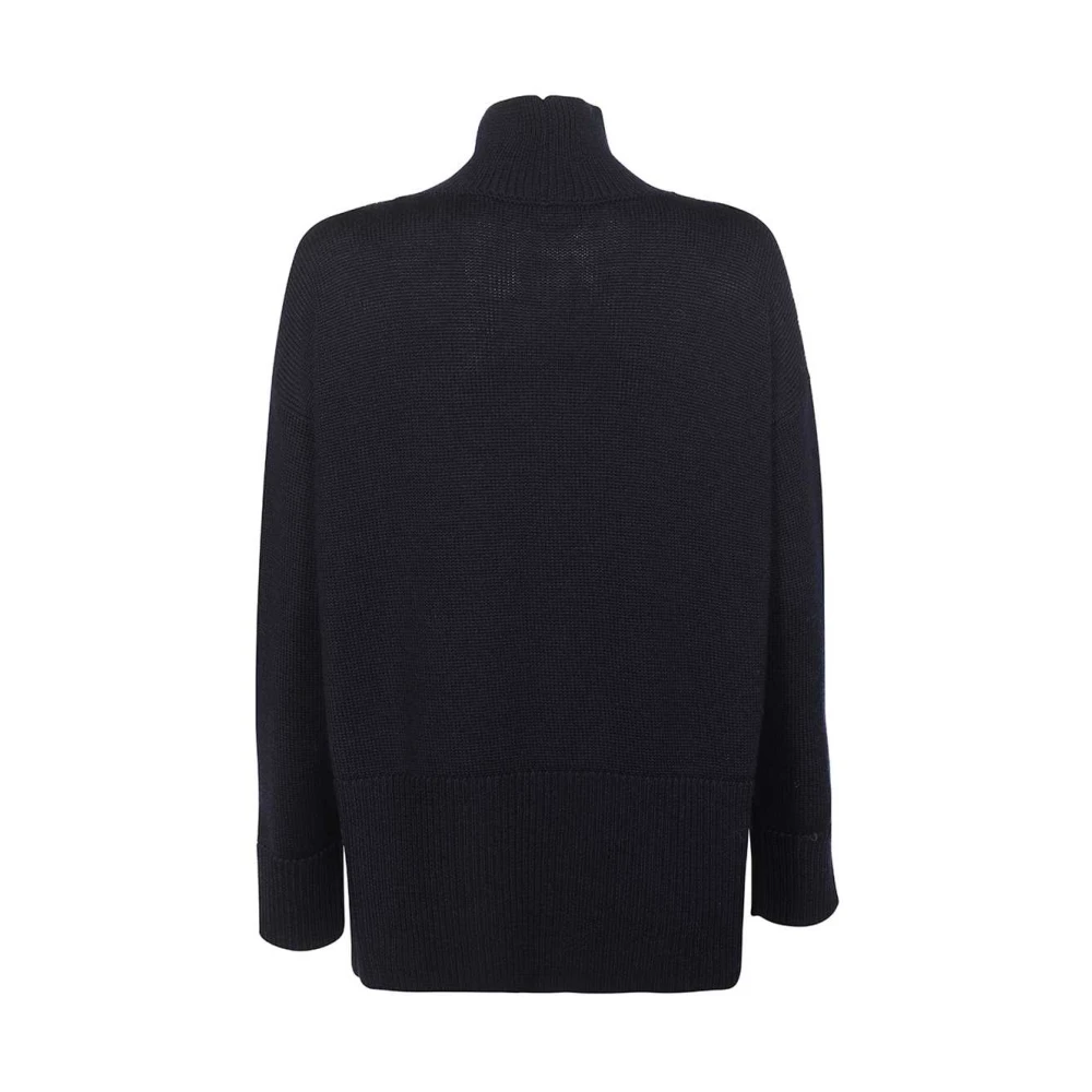 Dondup Geribbelde Wollen Trui Blue Dames