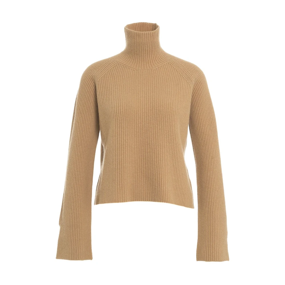 Jucca Italiaanse Gebreide Wollen Trui Brown Dames