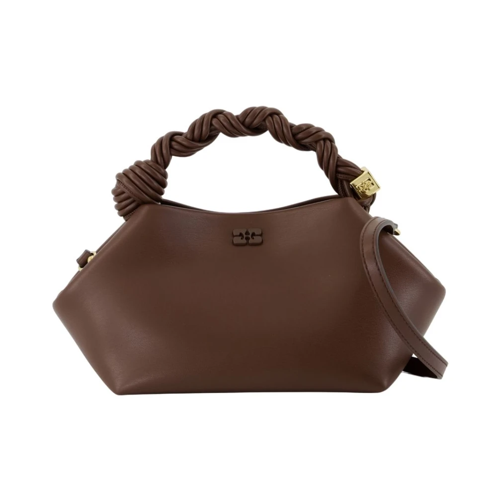 Ganni , Handbags, Female, Brown, One Size, Small Bou Bag