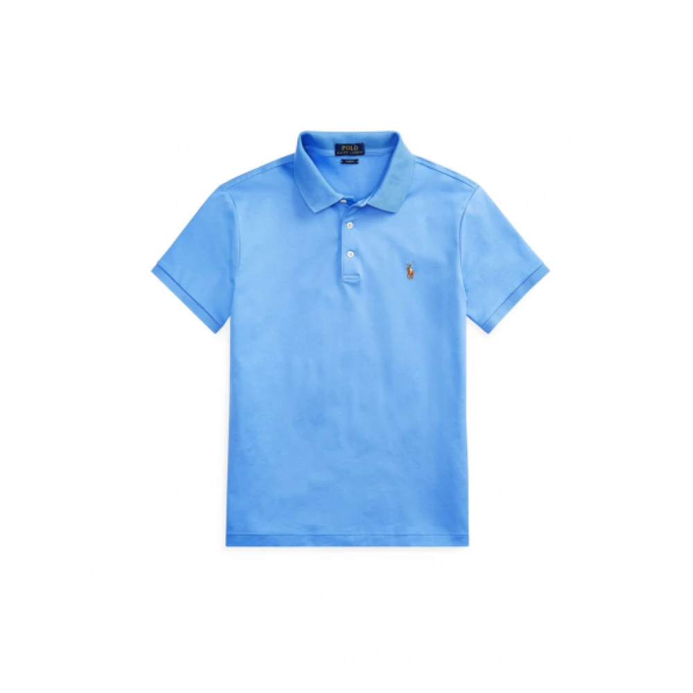 Polo Ralph Lauren Klassieke Slim Fit Pima Katoenen Polo Blue Heren