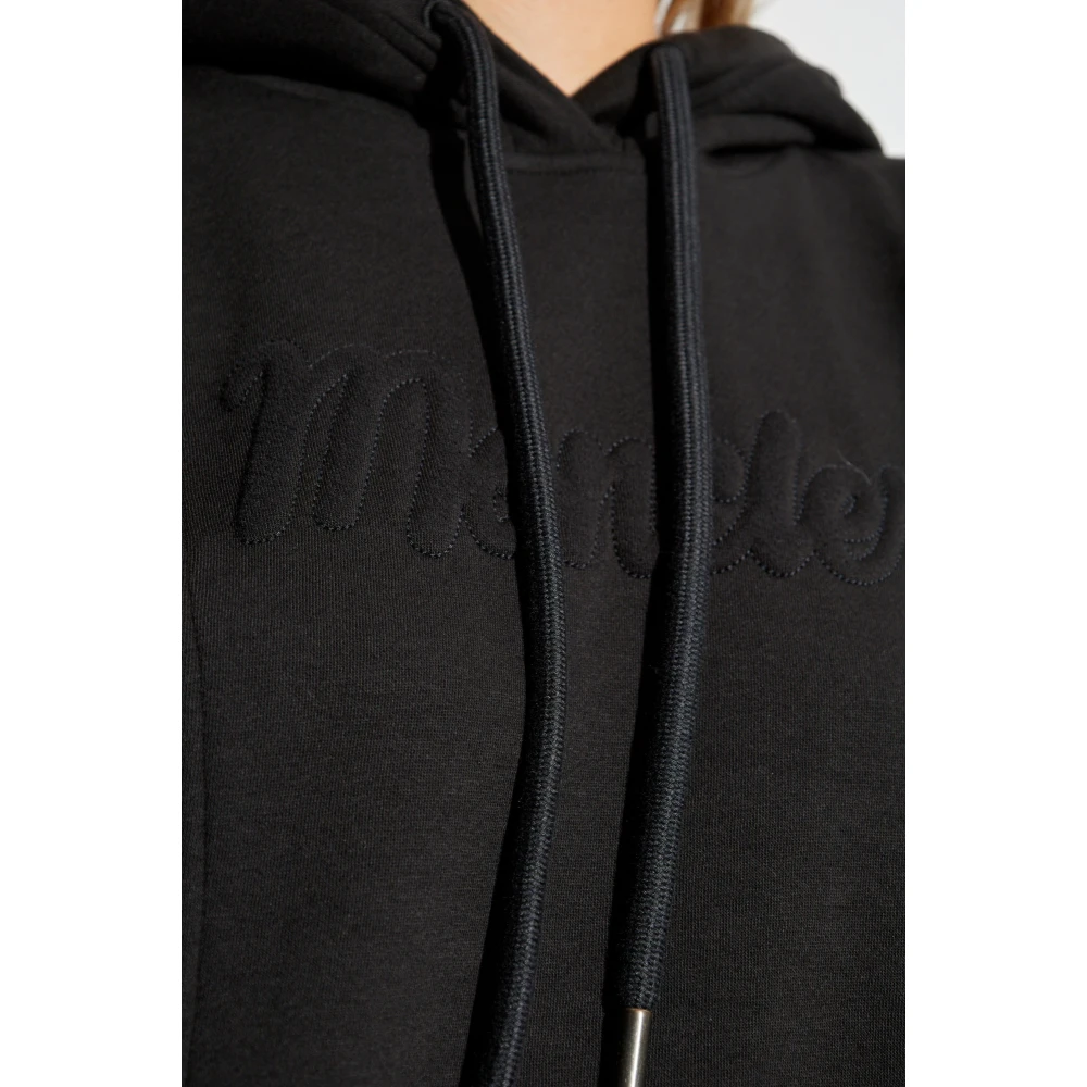Moncler Sweatshirt jurk met logo Black Dames