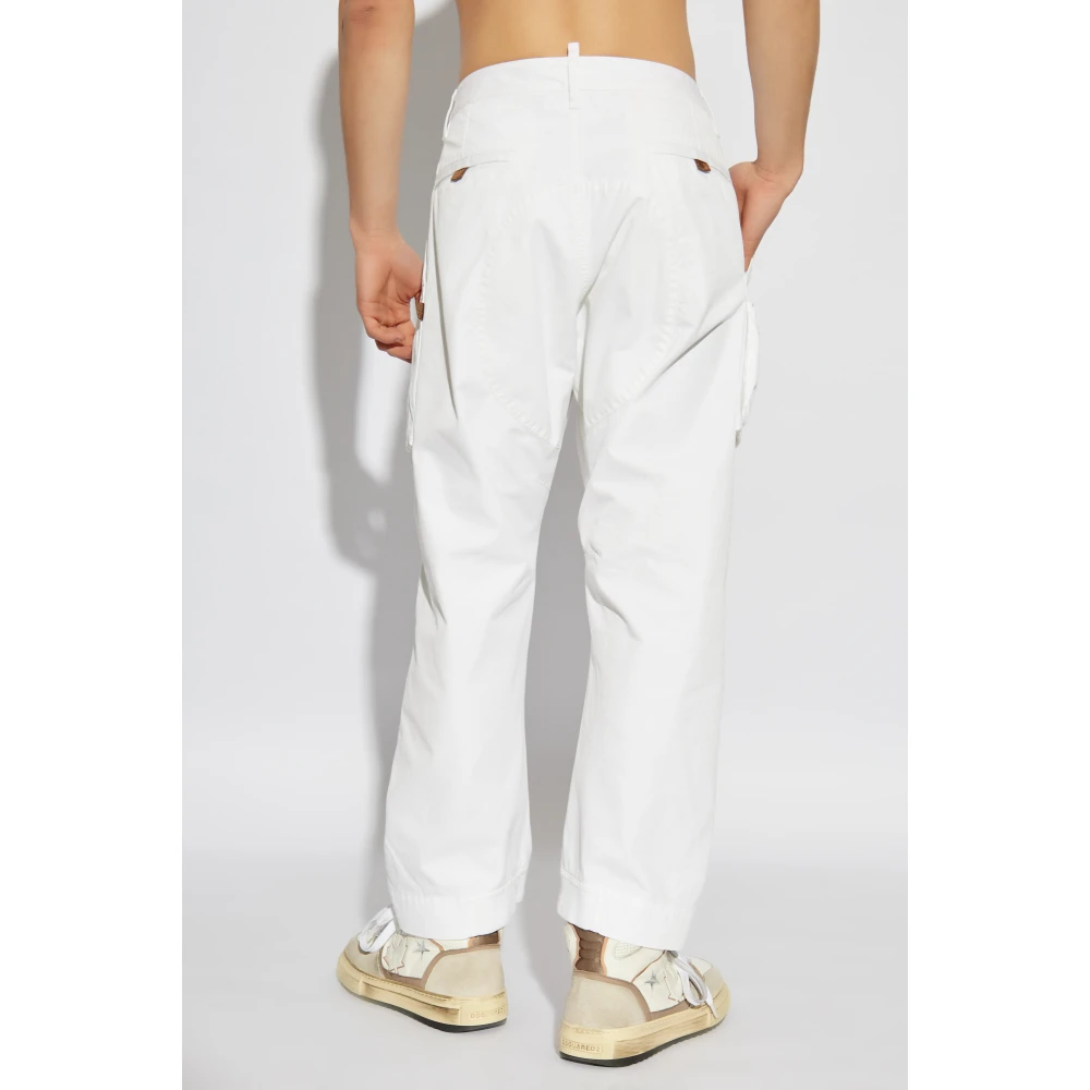 Dsquared2 Broek met zakken White Heren