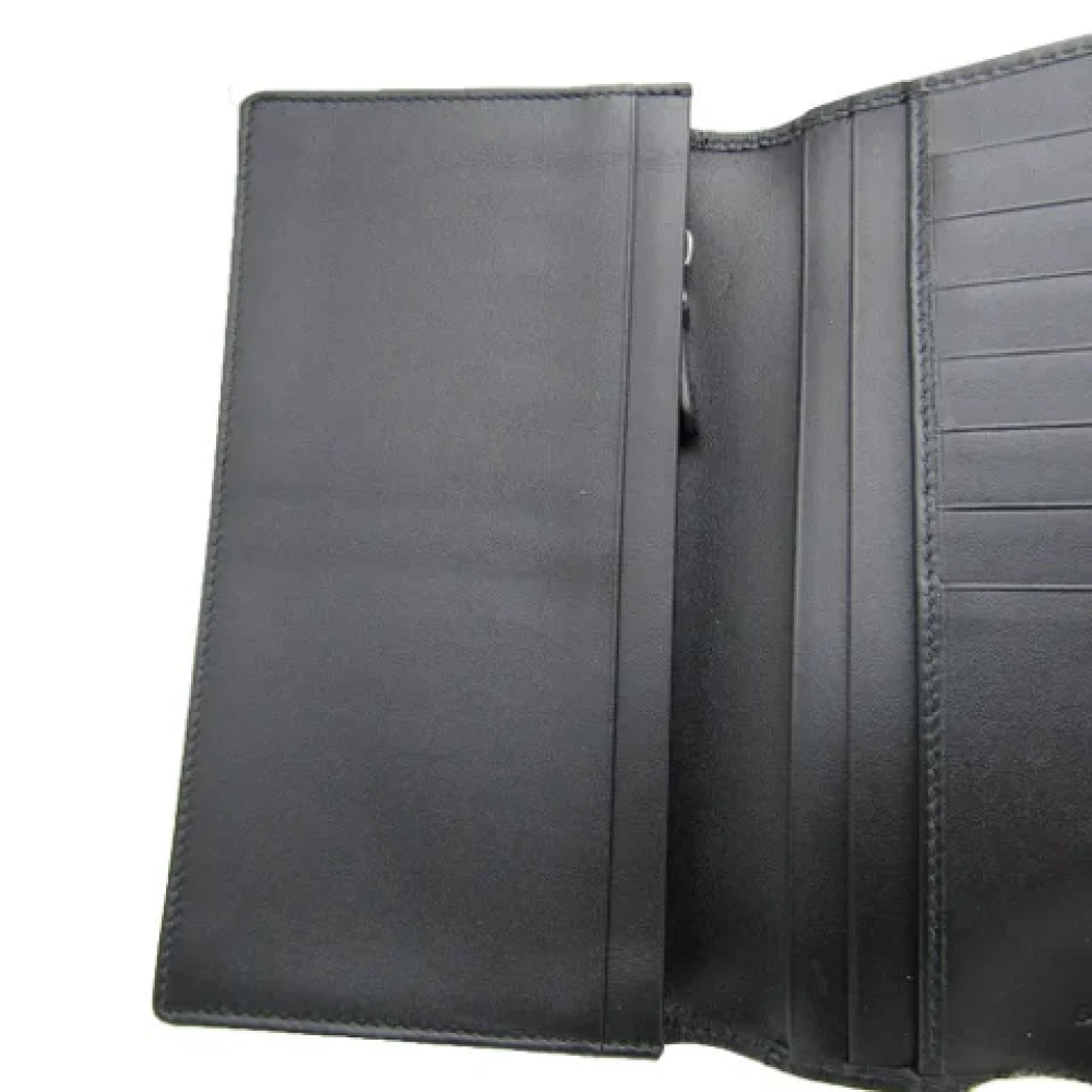 Bvlgari Vintage Pre-owned Canvas wallets Gray Dames