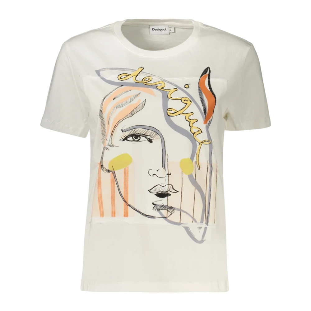 Desigual Vilma Short-Sleeved T-Shirt - Female - T-Shirts - Multicolor - S - Tops