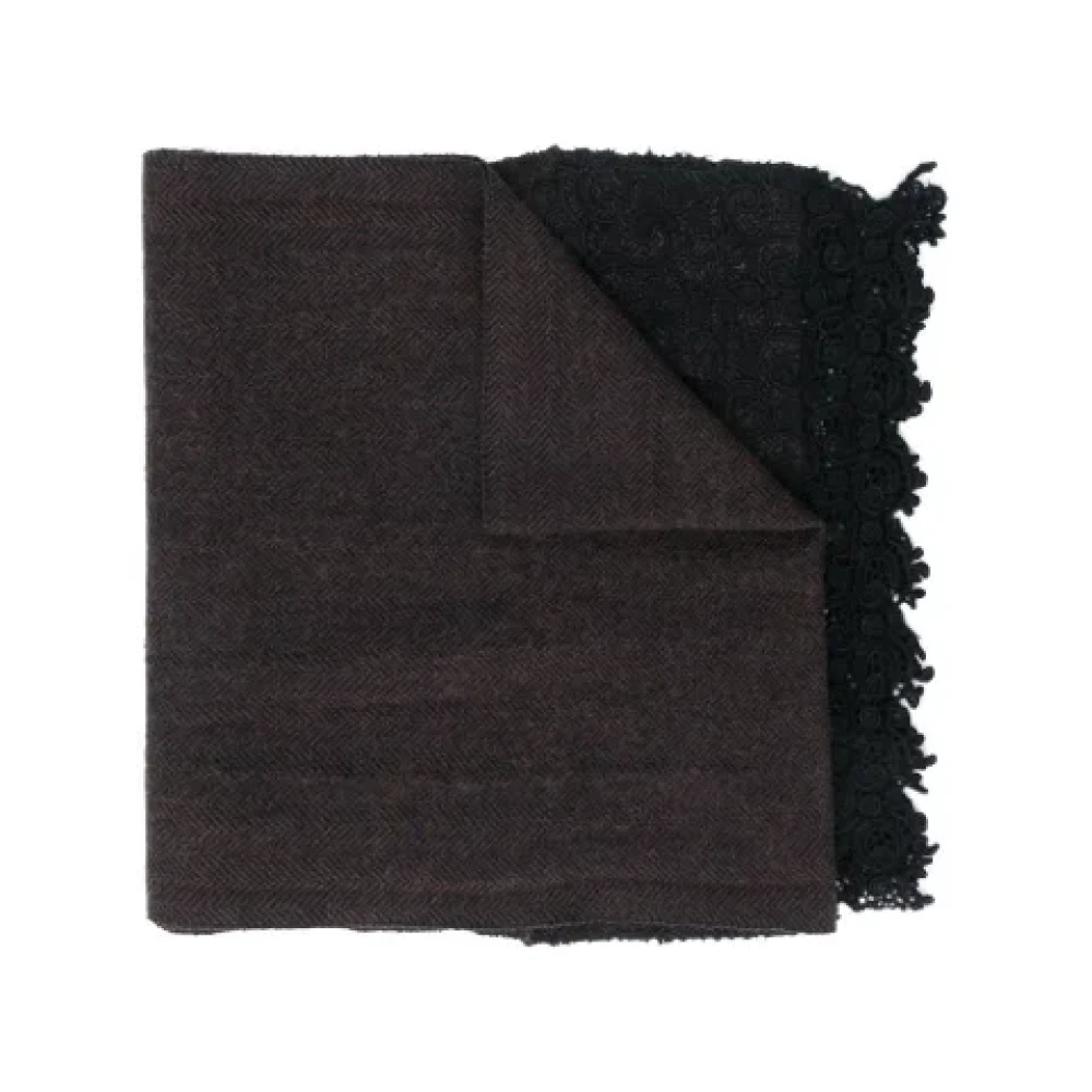Armani Pre-owned Wool scarves Brown Dames