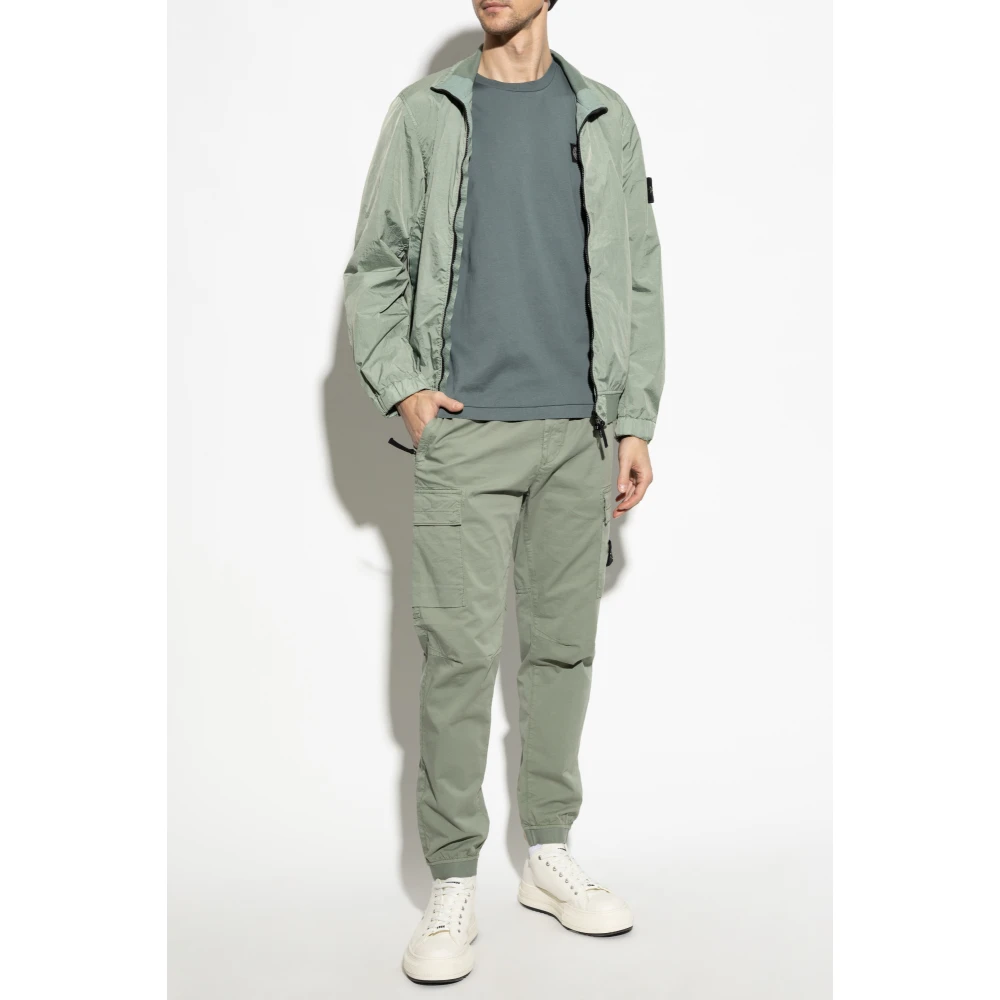 Stone Island T-shirt met logo Green Heren